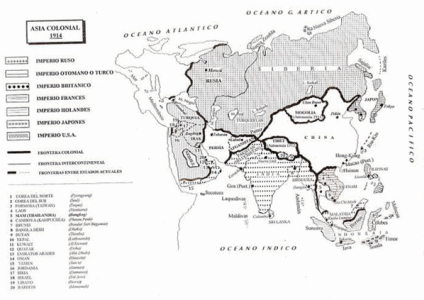 Hist, XIX-XX, Asia colonial, mapa