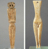 Prehistoria Espana Esc Neolitico Idolos antropomorficos de Valencia y de Cullar Granada hueso 3000 a 2000