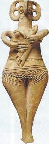 Esc XV-XI Figura Femenina terracota Ciudad de Enkomi Bronce Final M Britanico Londres Chipre