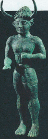 Esc XIII-XII Dios Cornudo Edad del Bronce Santuario de Enkomi Chipre