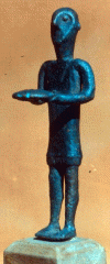 Esc Cerdeaa Estatuilla Oferente Edad del Bronce  Nuragas M. Arqueologico Turin Italia